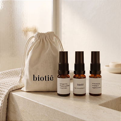 kit mini trio desodorante | com mini ecobag biotiê