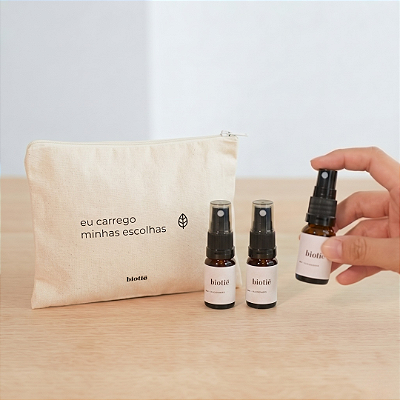 kit mini trio desodorante | com necessaire biotiê