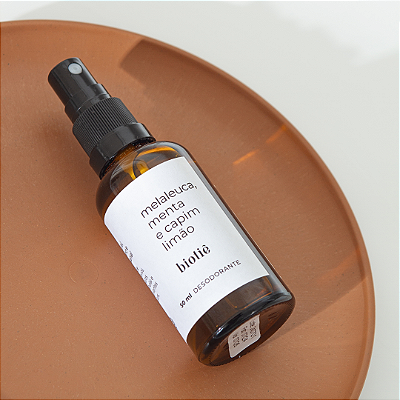 SALDÃO | desodorante natural em spray | melaleuca, menta e capim limão (50 ml)