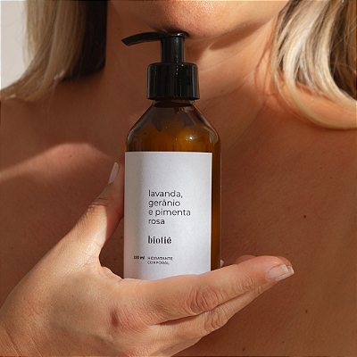 SALDÃO hidratante natural | lavanda, gerânio e pimenta rosa (200 ml)