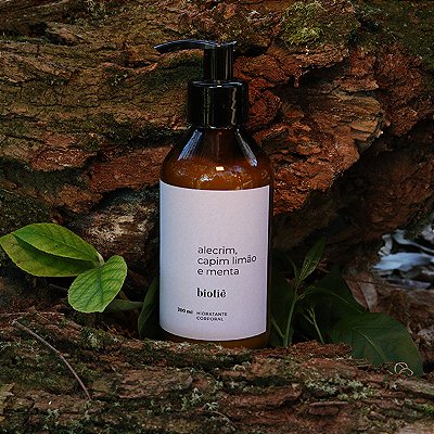hidratante natural | alecrim, capim limão e menta​ (200 ml)