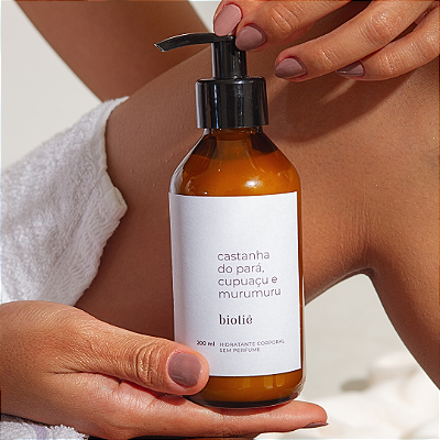 hidratante natural | sem perfume | castanha do pará, cupuaçu e murumuru​ (200 ml)