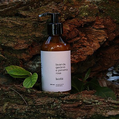 hidratante natural | lavanda, gerânio e pimenta rosa (200 ml)