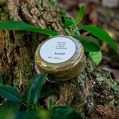 xampu em barra natural nutritivo | alecrim, pracaxi e algas marinhas (65 g)