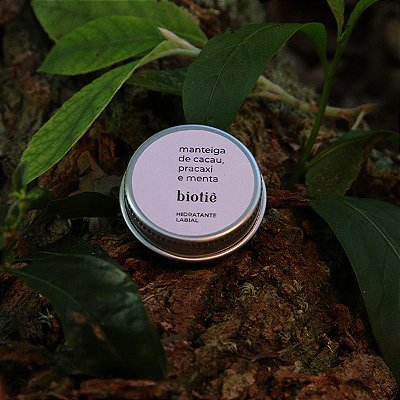 hidratante labial natural | manteiga de cacau, pracaxi e menta (7,5 g)