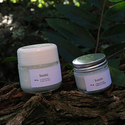 kit cuidados mãos e pés | hidratante pés (60g) e hidratante mãos (30g)