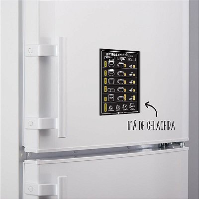 Imã de geladeira: Pesos e Medidas (FRETE GRÁTIS)