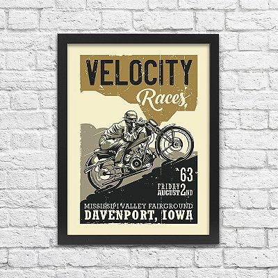 Quadro Moto Velocity Races