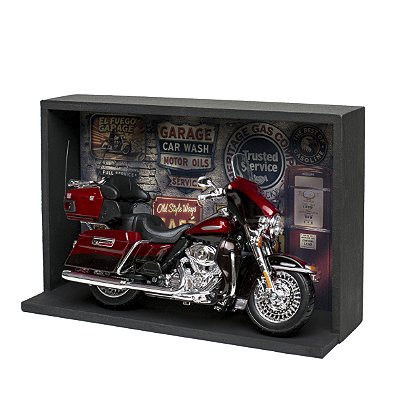 Miniatura Harley-Davidson 2013 Electra Glide Limited 1:12 Kit Expositor