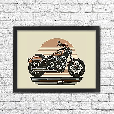 Quadro Moto Sunset
