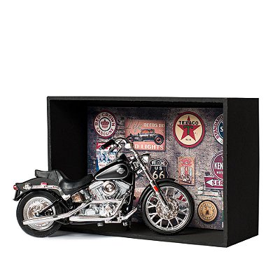 Miniatura Harley-Davidson Softail 1984 Kit Expositor