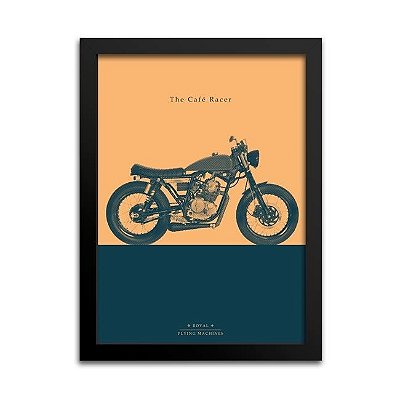 Quadro Moto Café Racer Decoração