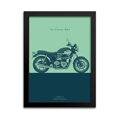 Quadro Moto Clássica Decoração