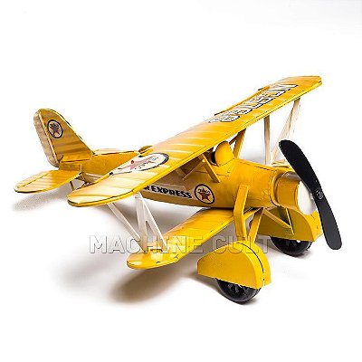 Miniatura Avião Amarelo