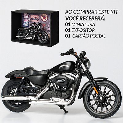 Miniatura Harley-Davidson Sportster Iron - Combo para presentear Motociclista