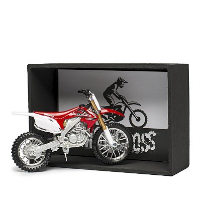 Miniatura Honda CRF450R Maisto 1:18 Kit Expositor