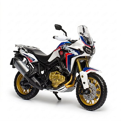 Miniatura Honda Africa Twin DCT Branca - Maisto 1:18