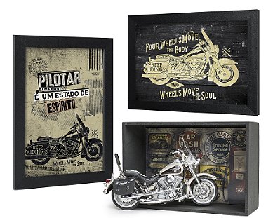 Kit Miniatura Harley-Davidson com Expositor - 19