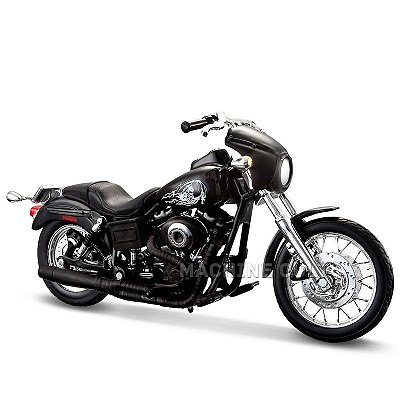Miniatura Moto Sons of Anarchy Jax - 2003 Harley-Davidson Dyna Super Glide Sport - Maisto 1:18