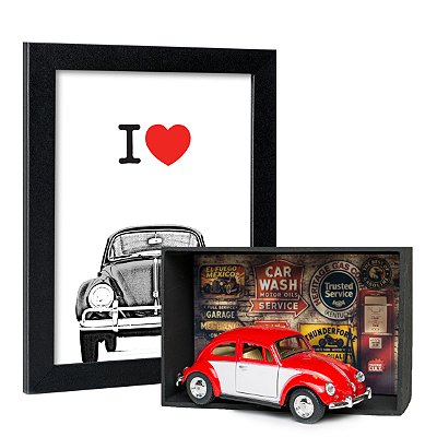 Presente para quem gosta de Fusca - Miniatura e Expositor