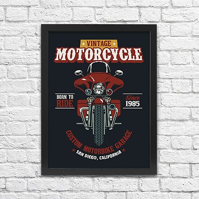 Quadro Decorativo Vintage Motorcycle