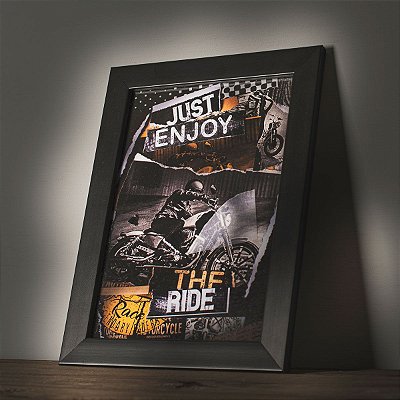 Quadro Moto Custom - Just Enjoy the Ride