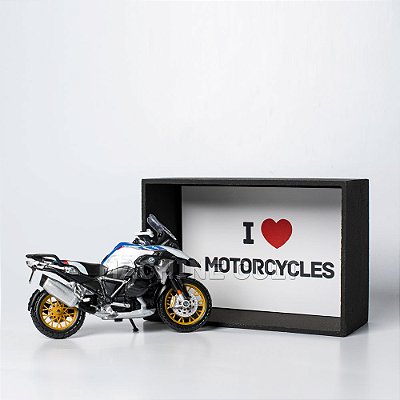 Kit Presente Miniatura Moto BMW com Expositor