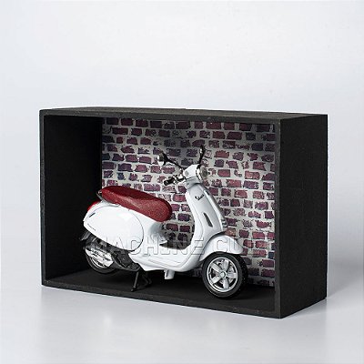 Miniatura Vespa Piaggio com Expositor