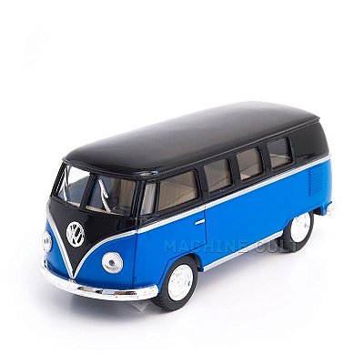 Miniatura Perua Kombi Azul e Preta 1962  - Saia e Blusa - 1:32