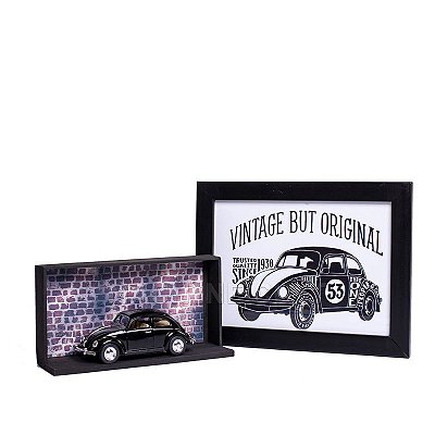 Miniatura Fusca 1967 Preto - 1:32