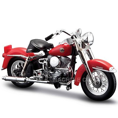 Miniatura Harley-Davidson 1958 FLH Duo Glide - Série 33 - Maisto 1:18