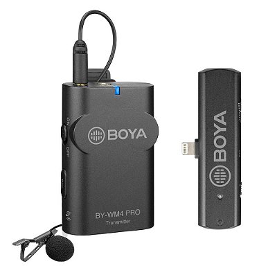 Microfone Boya By Wm4 Pro K3 Lapela Sem Fio - Conector Lightning