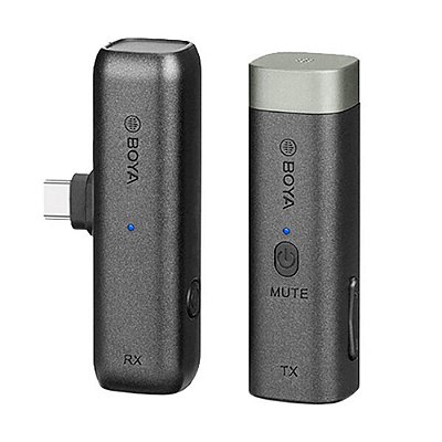 Microfone Boya By-WM3U 2.4ghz Wireless Sem Fio USB C