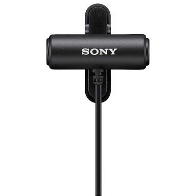 Microfone Sony ECMLV1 Lapela Compacto Stereo