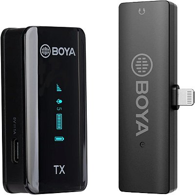 Microfone Boya By XM6 S3 Lapela Sem Fio - Conector Lightning