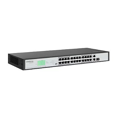 Switch Intelbras SF 2421 POE+ 24 Portas + 2portas Gigabit