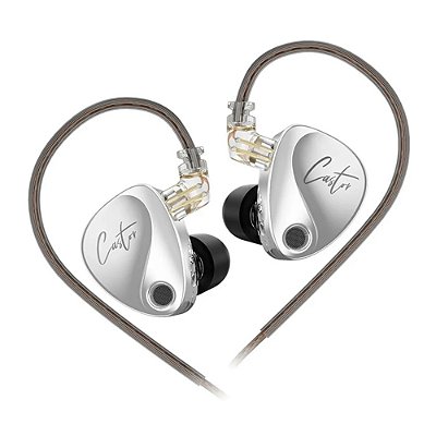 Fone de Ouvido KZ Castor Harman Target Version Prata Sem Mic