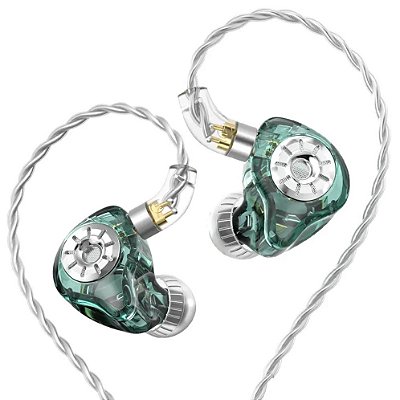Fone de Ouvido TRN ST1 Pro Verde In-Ear Customizavel Sem Mic