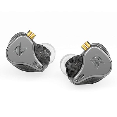 Fone de Ouvido KZ DQ6S Grafite In-Ear Dinâmico Triplo s/ Mic