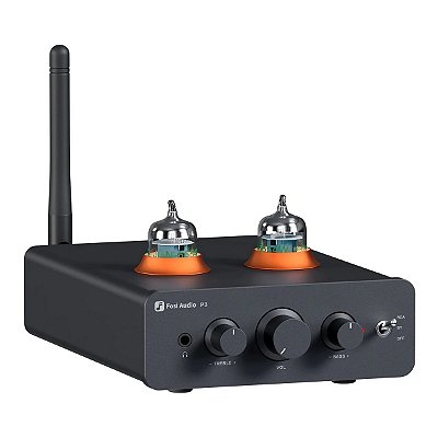 Pré Amplificador Fosi P3 Valvulado Bluetooth AptX - Tone Control