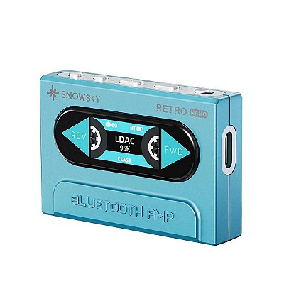 Amplificador / DAC de Fone de Ouvido Fiio Snowsky Bluetooth Retro Nano Azul