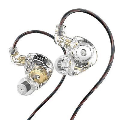 Fone de Ouvido TRN MT1 Branco Dinamico In-Ear Monitor Sem Mic