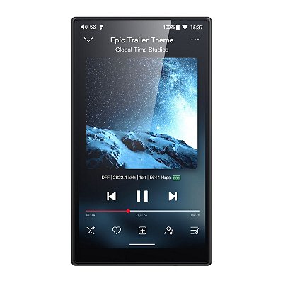 Media Player de Áudio DAP Fiio M21 Preto Titânio - DAC / Amplificador de Fone