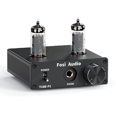 Amplificador Valvulado de Fone de Ouvido Fosi Audio P2 Hi-Fi com Baixo Ruído