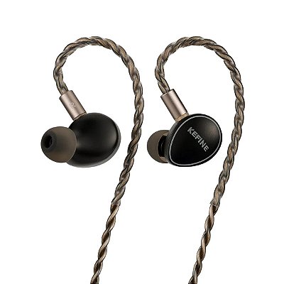 Fone de Ouvido KEFINE Quatio IEM Híbrido 2DD + 2BA Cabo Modular 3.5mm 4.4mm 0.78mm 2-Pin