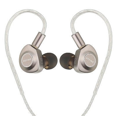 Fone de Ouvido KEFINE Delci AE IEM 3.5mm Driver Dinâmico 10mm DLC + PU Cabo 2-Pin com Bocais de Afinação