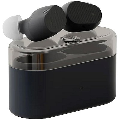 Fone de Ouvido Moondrop Pudding Preto TWS ANC Adaptativo LHDC Bluetooth 6.0 Driver 10mm