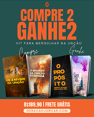 Kit 4 Livros para Mergulhar na Unção
