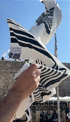 Talit Jumbo preto 140cmX190cm