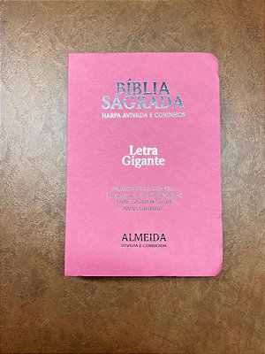 Bíblia Feminina Letra Gigante | Harpa & Corinhos | Edição Revista e Corrigida Por João Ferreira de Almeida